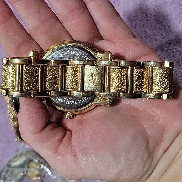 Elgin Adult Male Watch Crystal Accented Champagne Dial Date FG9750 Men's - Picture 3 of 5